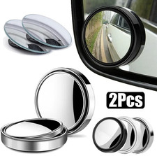 2pcs 360 Adjustable Blind Spot Mirrors Wide-angle Convex Rearview Safety Set