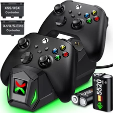 Xbox Controller Charger Station with 2*5520Mwh Rechargeable Battery Pack for Xbo