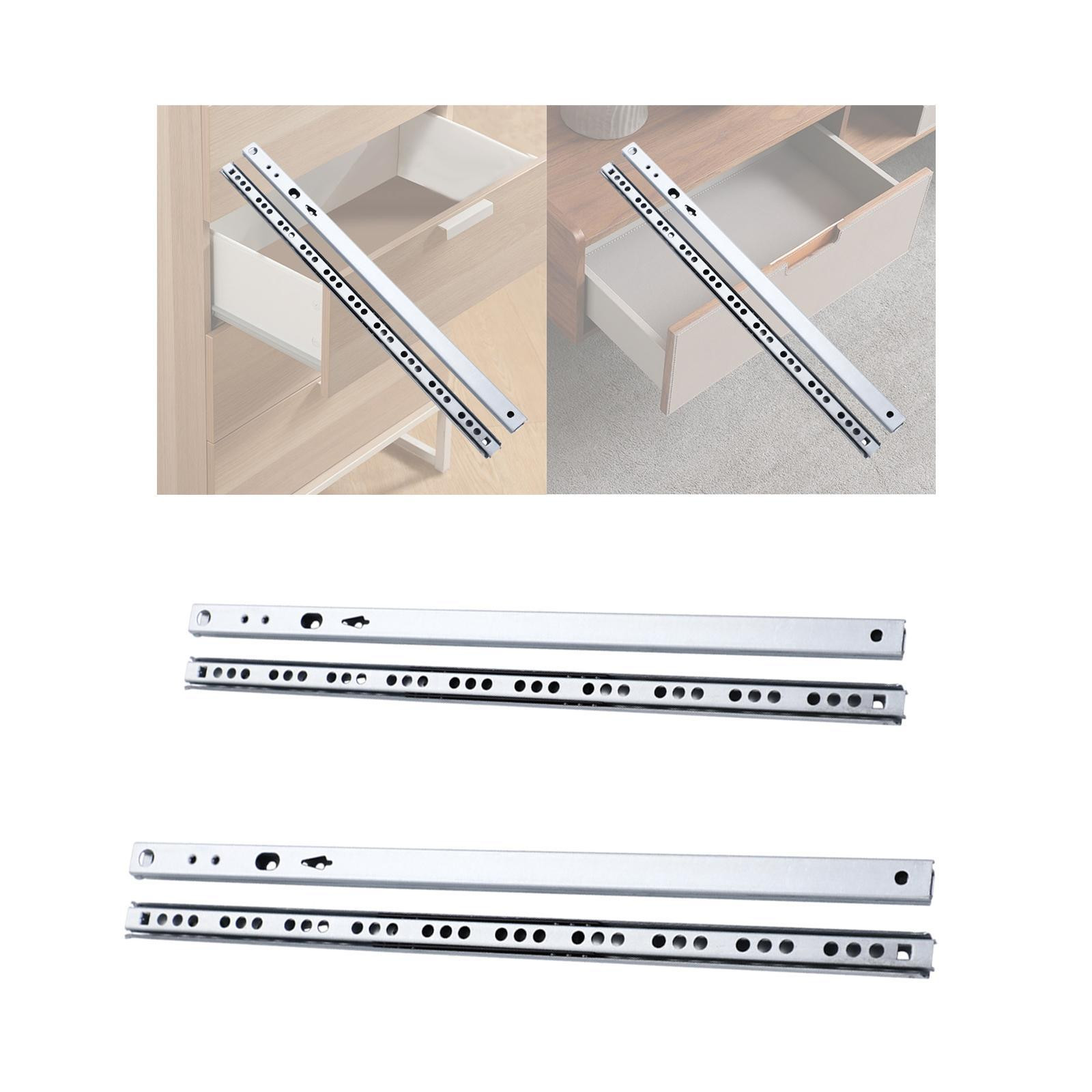 Drawer Slides Ball Bearing Drawer Runners Cabinet Draw Slides for Dresser-image