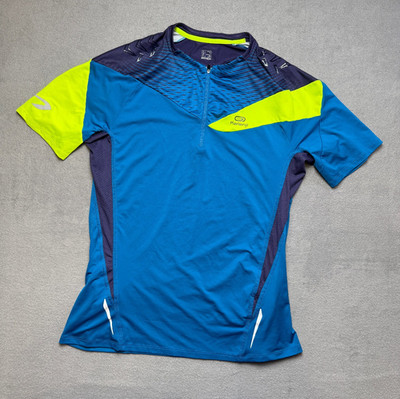 Kalenji Kiprace Trail Shirt Outdoor Running Hiking Mens size XL Blue
