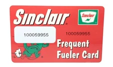 Vintage Sinclair Oil Gas Gasoline Dino Frequent Fueler Card