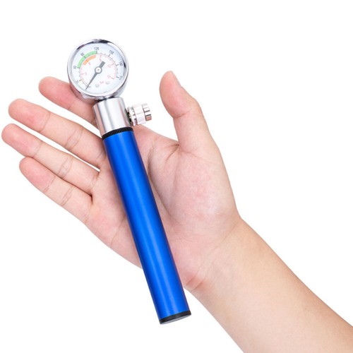 Sports Bike Air Pump with Pressure Gauge Basketball Pump Hand Air Pump Blue - Picture 11 of 12