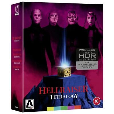 HELLRAISER TETRALOGY 4K UHD Blu-Ray 4 Movie Set NEW (USA Compatible)