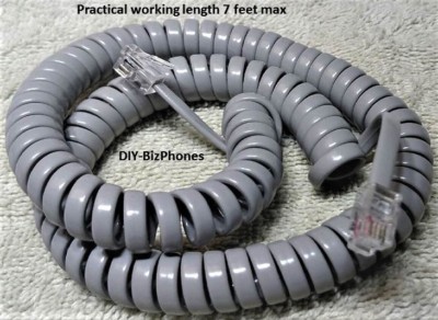 Black 12 Ft Phone Handset Cord Nortel Norstar M7310 M7208 M7324 M-Series Coil