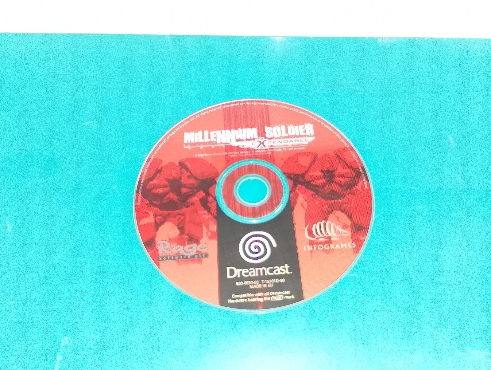 12052 Jeu vidéo CD uniquement VF sega dreamcast millennium soldier expendable