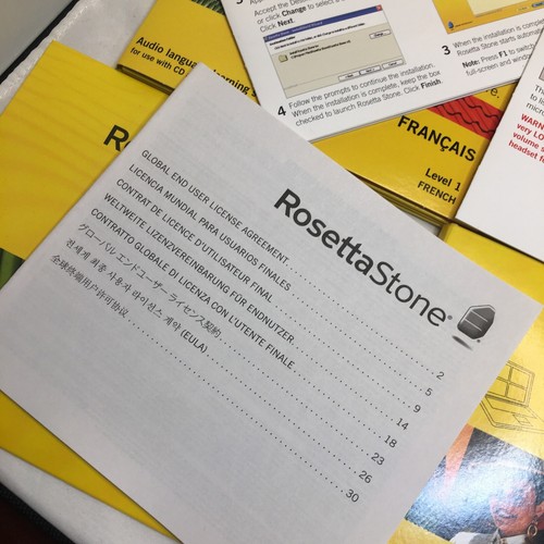 Rosetta Stone FRENCH Homeschool Ver. 3 L 1, 2, 3 W/ Activation Id No Headset  - Picture 3 of 4