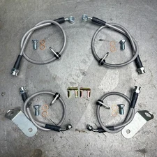 Stainless Steel Front and Rear Brake Line Kit for 06-11 Civic Si FG2 FA5