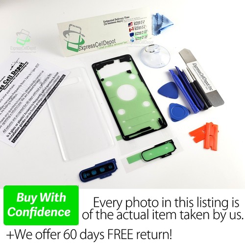 Remplacement de verre arrière transparent transparent + ruban IP68 pour Samsung Galaxy S23U ~ S8 - Photo 77 sur 225