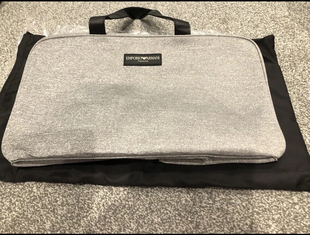New Emporio Armani Grey Duffle Baghold all Gym Sports Bag