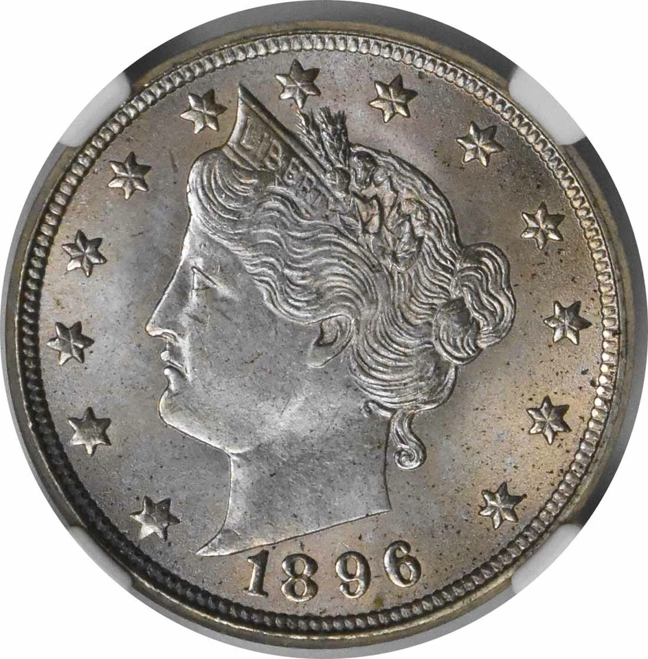 Liberty Nickel 1896 MS66 NGC Foto 3 de 4