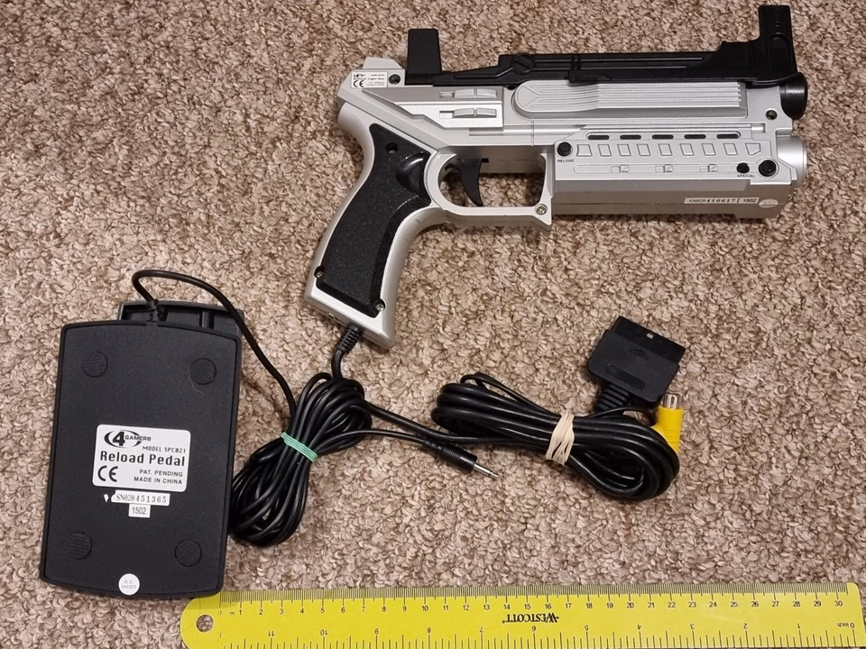 SONY PLAYSTATION 1 2 PS1 PS2 LIGHT GUN PISTOL BLASTER CONTROL G-Con Reload Pedal - Image 2 of 2