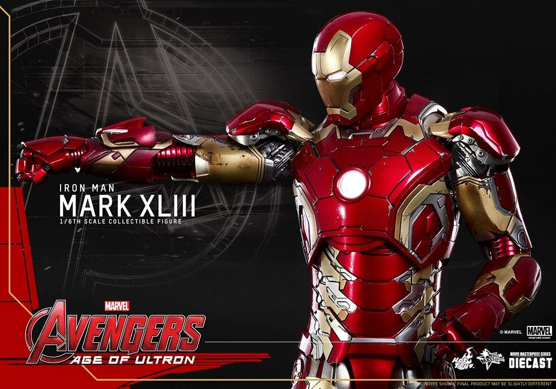 Hot Toys Movie Masterpiece DIECAST IRON MAN MARK 43 XLIII 1/6
