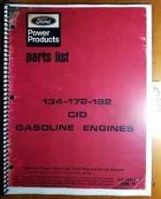 Ford 134 172 192 CID Gasoline Engine Parts List Manual IEO 194-111 6/76 + 2/77