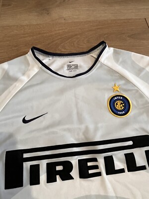 2001-02 Inter Milan Away Football Shirt Nike Pirelli Small | eBay UK