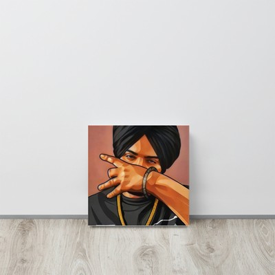 Sidhu Moose Wala High-Quality Printed Canvas - Perfect for Music Lovers!