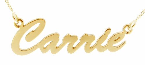 9ct Gold Plated Personalised READY TO 