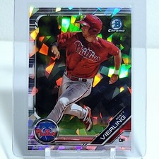Matt Vierling 2019 Bowman Draft Chrome Sapphire BDC-181 Philadelphia Phillies 