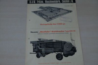 200187) Fritzen - Dreschmaschine EZK 50 - Prospekt 194?