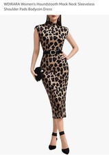 Leopard Print Dress Size Large new 