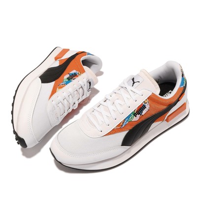Puma Future Rider International Game White Orange Men Unisex Casual 01 Ebay