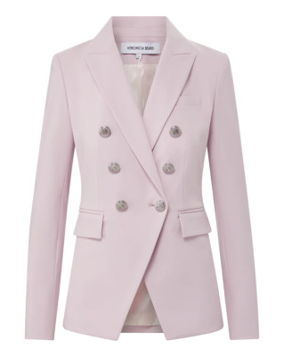 NWT $698 Veronica Beard Miller Dickey Jacket in Barely Orchid