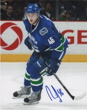 Vancouver Canucks Nicklas Jensen Autographed Signed 8x10 Photo COA A