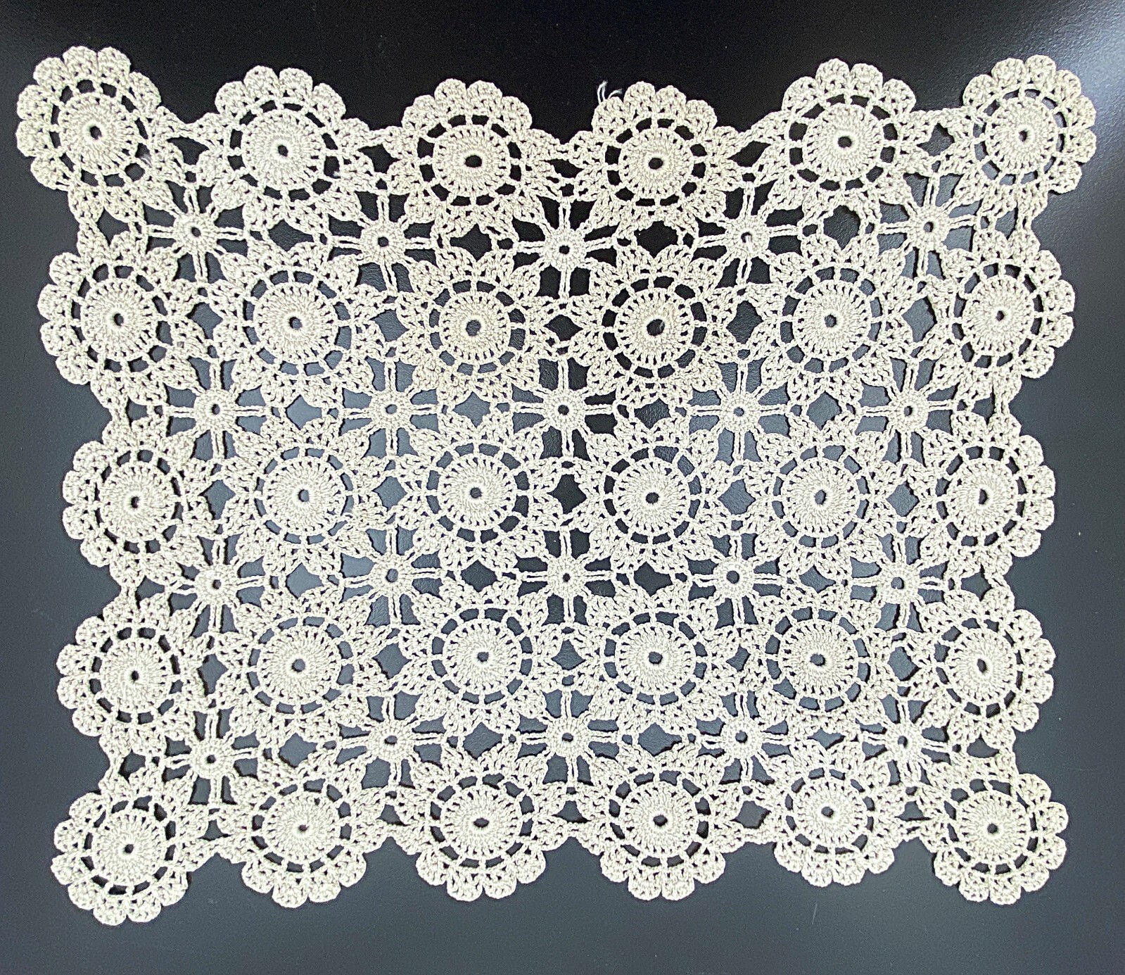 Lot 7 beautiful doilies Vintage ASSORTED crocheted needlework pieces