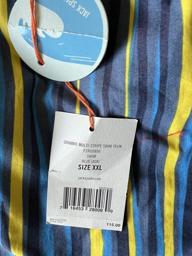 JACK SPADE NEW YORK MEN’S SWIM TRUNKS SHORTS Size XXL 36” WAIST NWT - Picture 9 of 9
