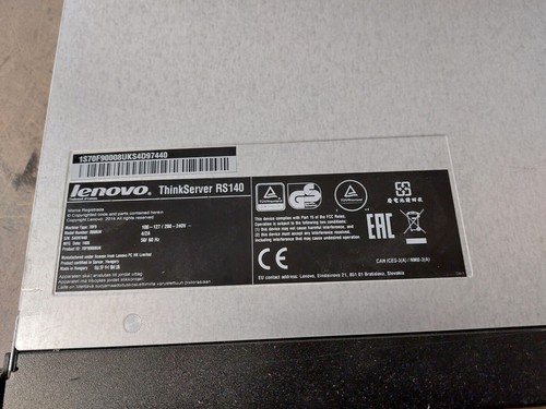 Lenovo Thinkserver RD140 1U Rack Server 4 x DIMM Slots - Up to 32 GB DDR3 - Afbeelding 6 van 6