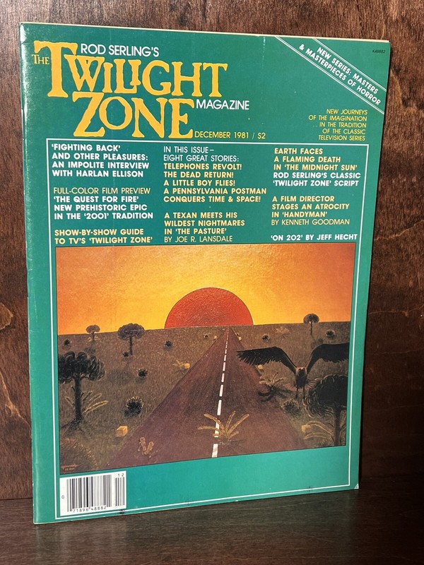 TWILIGHT ZONE Magazine December 1981 Joe R Lansdale THE PASTURE 1st Appearance
