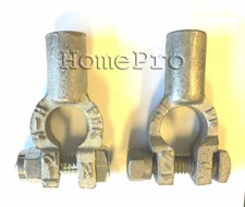 STRAIGHT BARREL TOP POST COPPER BATTERY TERMINAL ENDS POS/NEG 1-2 AWG FREE SH