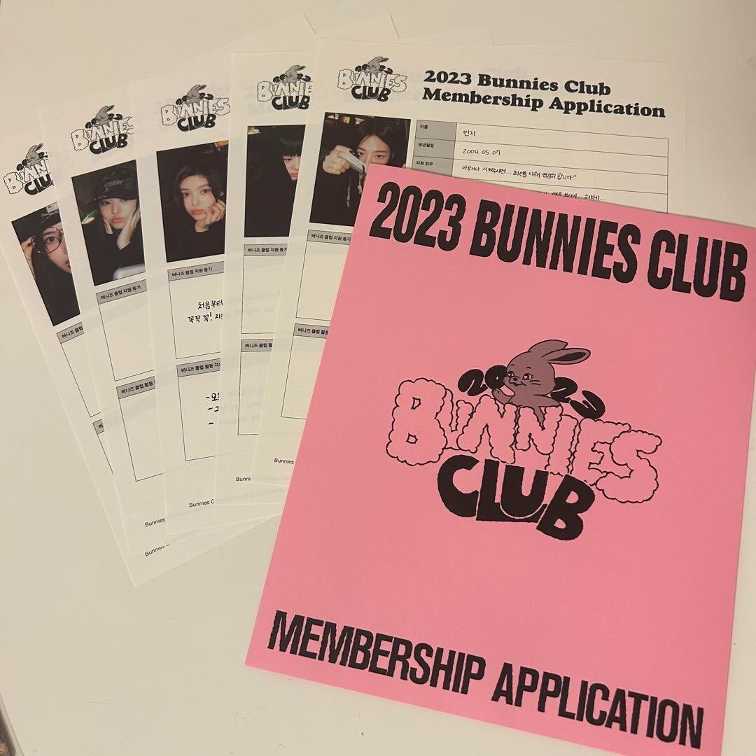 NewJeans BUNNIES CLUB FAN MEMBER SHIP KIT Phase1 2023 Official
