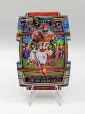 Derrick Gore 2021 Panini Select Concourse Silver Prizm Die-Cut RC #84 Chiefs