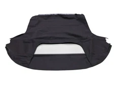 Fits:Honda S2000 99-09 Soft Top & Glass Window (no defroster) Black Haartz Vinyl