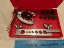 Double Flaring Tool 9pc Kit Brake & Air Line Water Gas Line Automotive Plumbing