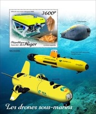 Underwater Drones MNH Stamps 2023 Niger S/S