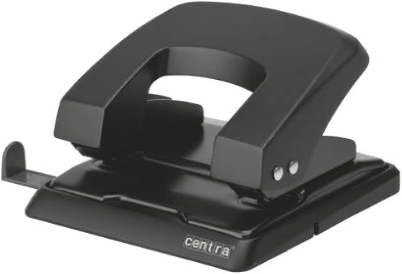 Дырокол Centra HP30 Metal с 2 отверстиями - черный