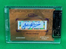 2011 TRISTAR SIGNACUTS AUSTIN ROMINE AUTO BRONX EDITION 1/1 YANKEES