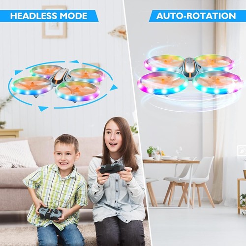 i9 Drohne für Kinder, coole Spielzeug Geschenke für Jungen Mädchen mit bunten Lichtern, RC Quarc - Bild 7 von 17