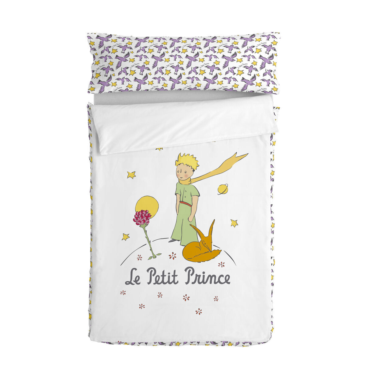 Copripiumino senza Imbottitura HappyFriday Le Petit Prince Ses amis Multicolo