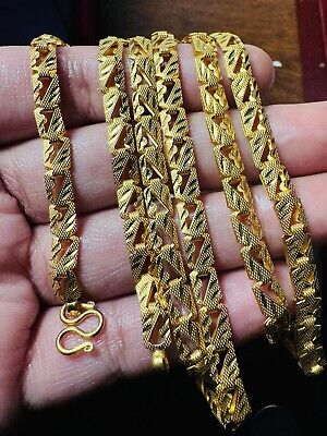 Pure Genuine 22K 916 Yellow Gold Mens Chain Necklace 25.8/26 Pure Genuine 22K 916 Yellow Gold Mens Chain Necklace 25.8/26