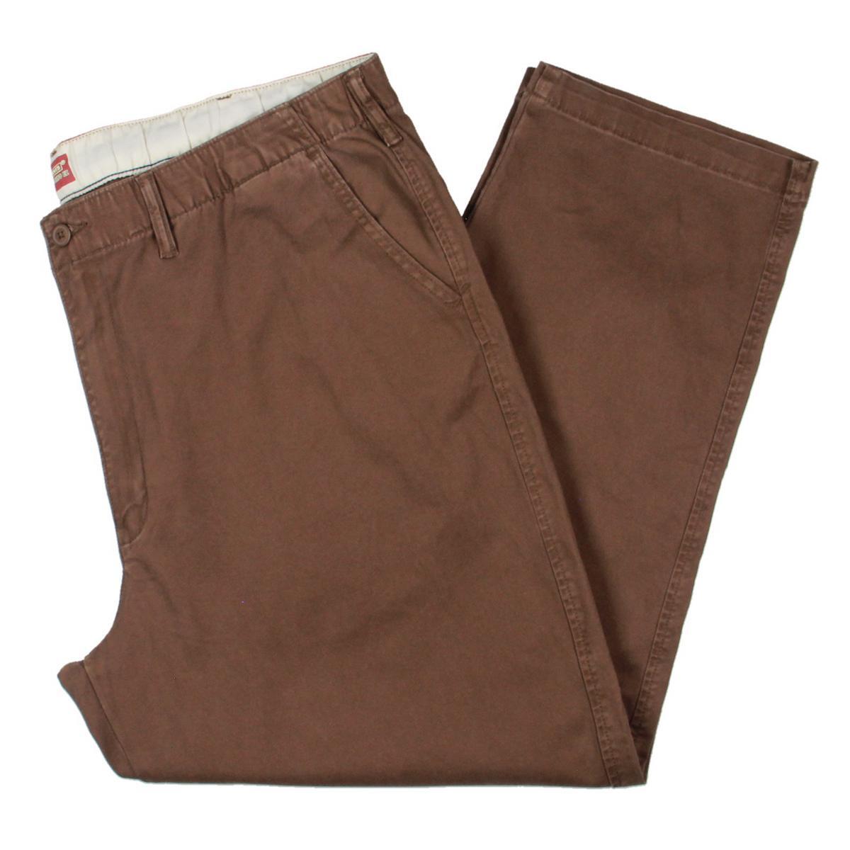 Мужские коричневые зауженные брюки-чино цвета хаки средней посадки Levis XX XXL BHFO 3863 4590₽