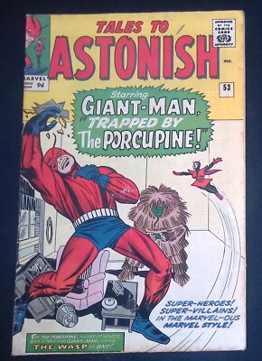 Tales To Astonish #53 Silver Age Marvel Comics 2nd Appearance Of Porcupine VG+