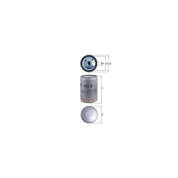 Kraftstofffilter Knecht KC 6 FüR BMW Fiat Ford GMC Hanomag Henschel Iveco KÄLble-image