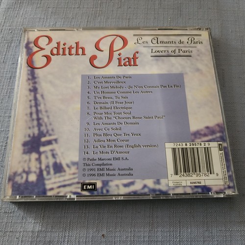 Edith Piaf - Lovers of Paris - Les Amants de Paris (CD Compilation 1996) - Picture 2 of 4