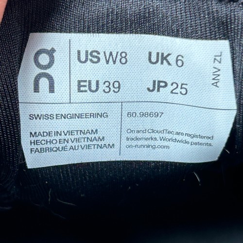On Running Turnschuhe Damengröße UK 6 Cloud X 3 weiß schwarz Fitnessstudio reflektierende Schuhe - Bild 12 von 13