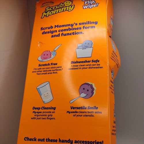 Scrub Daddy Scrub Mommy Sponges - Dish Scrubber + Non-Scratch Cleaning Sponges K - Picture 8 of 14