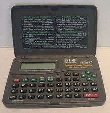 Seiko-SII BERLITZ-Spanish to English Translator w/Inflected translation- TR2020t