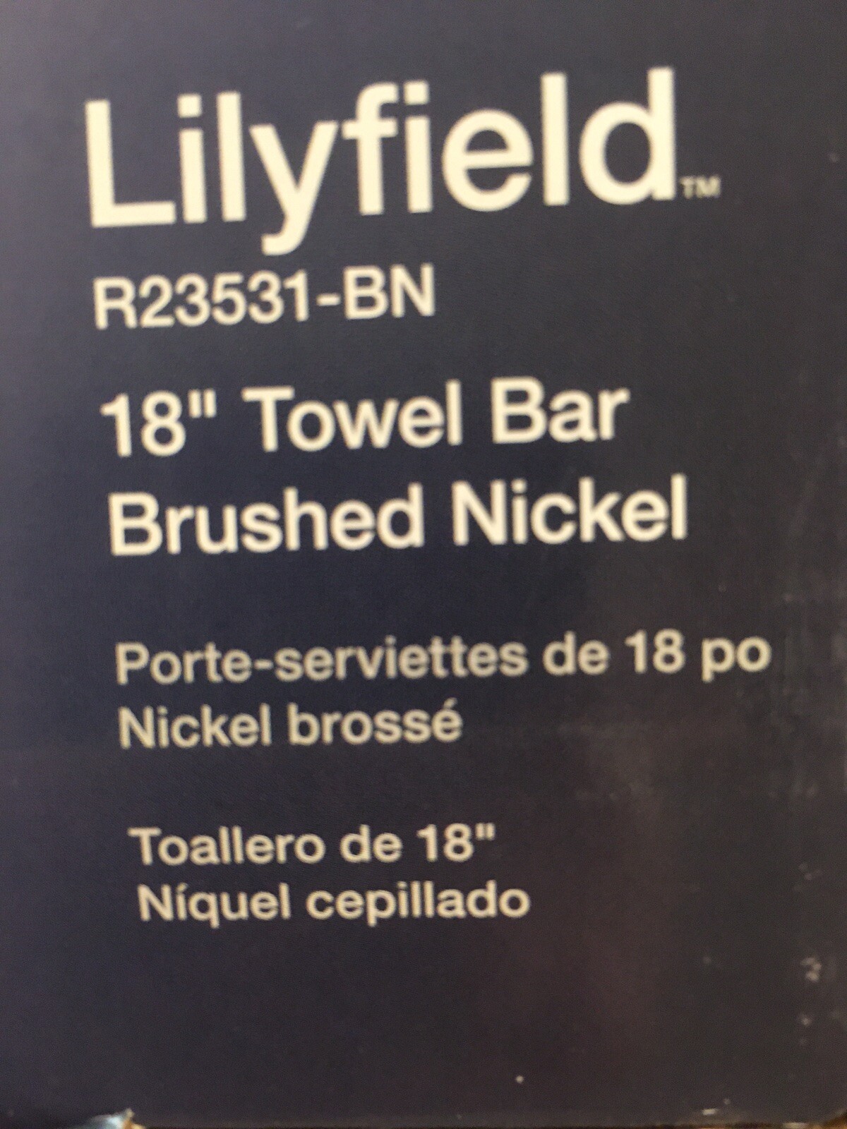 KOHLER Lilyfield 18” Towel Bar Brushed Nickel Finish! eBay