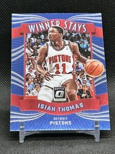 2023-24 DONRUSS OPTIC WINNER STAYS ISIAH THOMAS BLUE DETROIT PISTONS #14